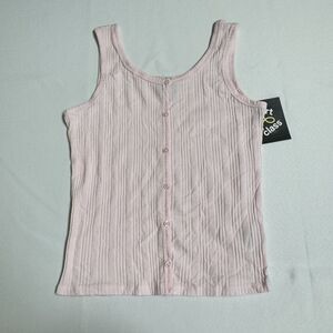 art class Boxy Button-Front Knit Tank Top Girls Large (10/12) Light Pink